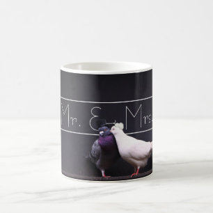 Stilvoller Herr u. Frau Pigeon Mugs Tasse