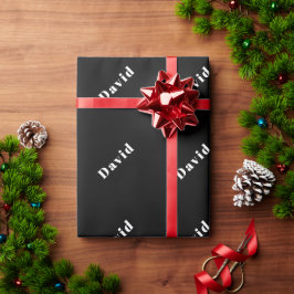 Stilvoller Individuelle Name oder anderer Text | S Geschenkpapier