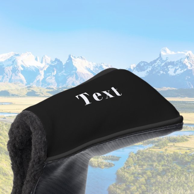 Stilvoller Individuelle Name oder anderer Text | S Golf Headcover (Von Creator hochgeladen)