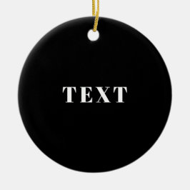 Stilvoller Individuelle Name oder anderer Text | S Keramik Ornament