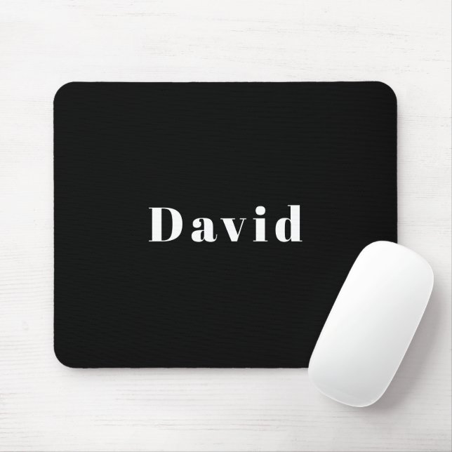 Stilvoller Individuelle Name oder anderer Text | S Mousepad (Mit Mouse)