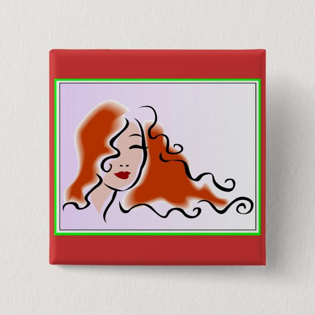 Stilvoller Knopf für Frauen Button (Vorderseite)