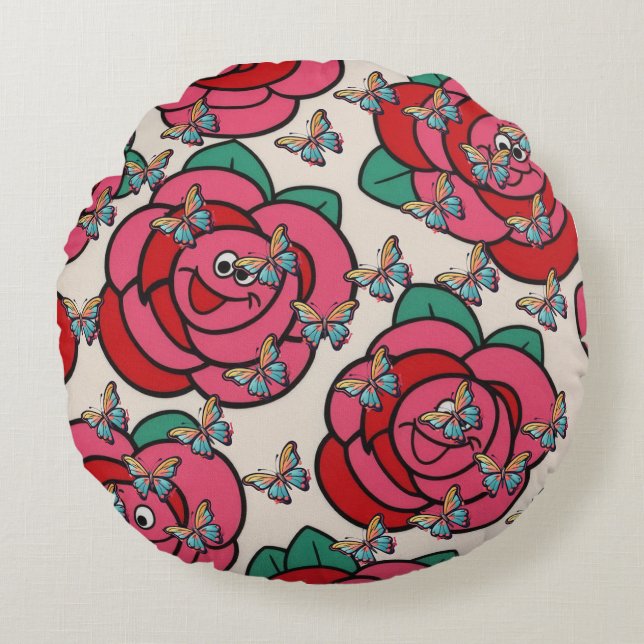 Stilvoller Komfort für jeden Raum Rundes Kissen (Vorderseite)