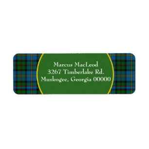 Stilvoller MacLeod Tartan-karierter