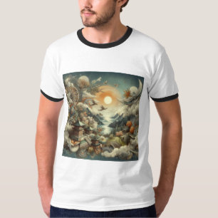 "Stilvoller Männer bedruckter T - Shirt - Fett Des