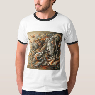 "Stilvoller Männer bedruckter T - Shirt - Fett Des