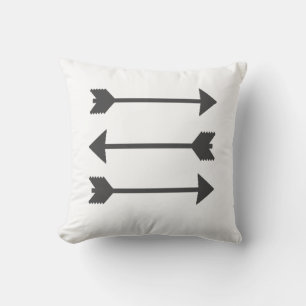 Stilvoller Minimalismus Weiß Schwarz Graue Pfeile  Kissen