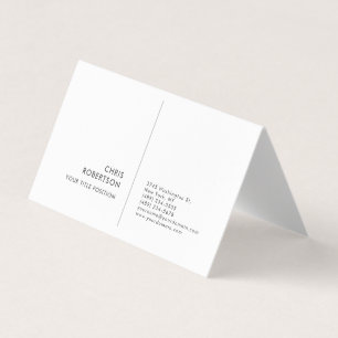 Stilvoller moderner minimalistischer Plain Visitenkarten
