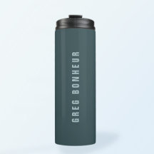 Stilvoller moderner Name | Blau Grau