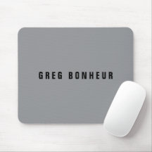 Stilvoller moderner Name | Grau & Schwarz