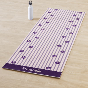 Stilvoller Name Indigo-Blumen, Rosenrot, Violett G Yogamatte