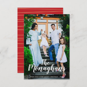 Stilvoller Name Modernes Weihnachtsgebäck Vertikal Einladung