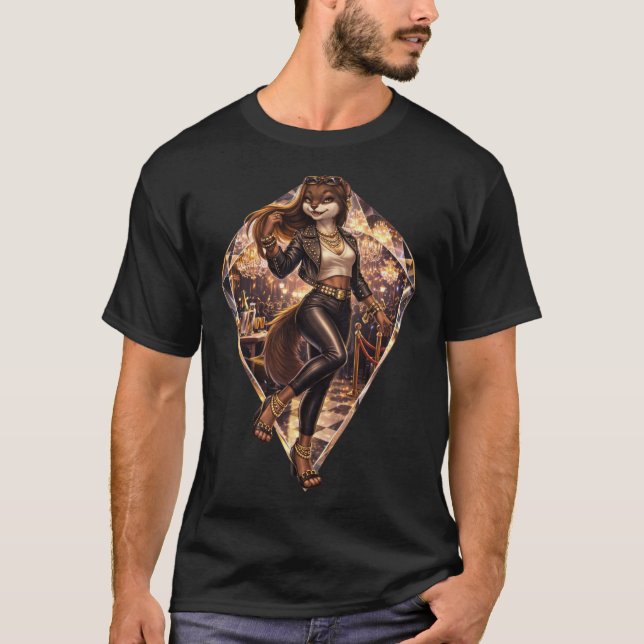 Stilvoller Nerz T-Shirt (Vorderseite)