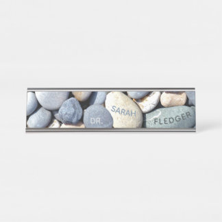 Stilvoller personalisierter bunter Trendy Schreibtischnamensplakette