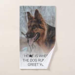 Stilvoller Personalisierter Foto Dog Handtuch