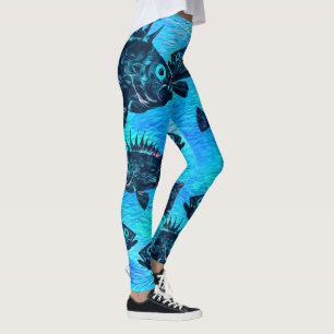 Stilvoller Quillback auf Blau - Leggings