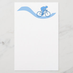 Stilvoller radfahrender themenorientierter Entwurf Briefpapier
