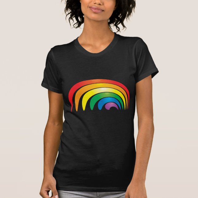 Stilvoller Regenbogen T-Shirt (Vorderseite)