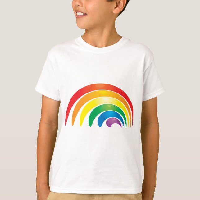 Stilvoller Regenbogen T-Shirt (Vorderseite)