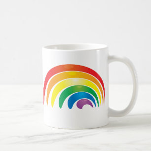 Stilvoller Regenbogen Tasse