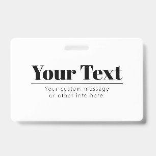 Stilvoller Retro-Modern-Text   Schwarz & Weiß Ausweis