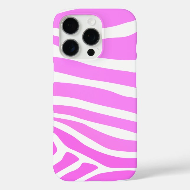 Stilvoller rosa Zebra-Druck Case-Mate iPhone Hülle (Rückseite)