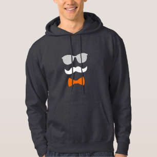 Stilvoller Schnurrbart Hoodie