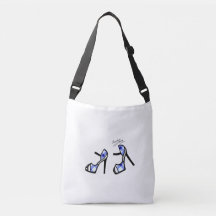 Stilvoller Schuh-Druck - Indigo kariert