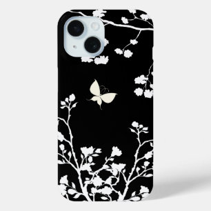 Stilvoller Schwarzweiss-Schmetterling im wilden Case-Mate iPhone Hülle