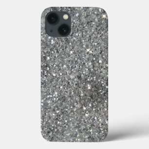 Stilvoller Silver Glitzer Glitz Print Case-Mate iPhone Hülle