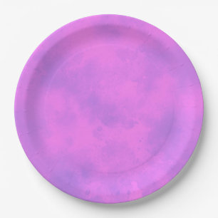 Stilvoller Sturmwolkeneffekt Rosa Pappteller