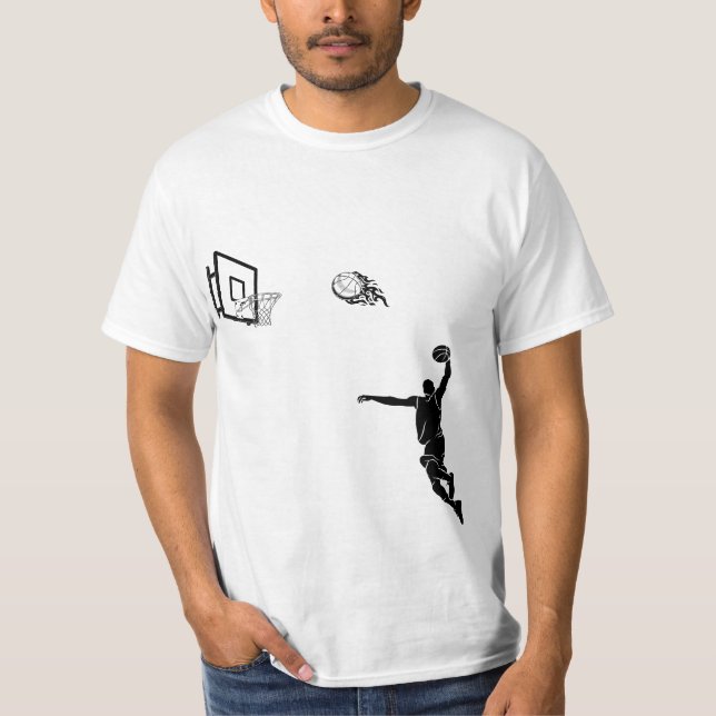 Stilvoller T - Shirt für Basketballfans (Vorderseite)