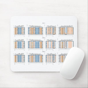 Stilvoller und funktionaler Blueprint Mousepad