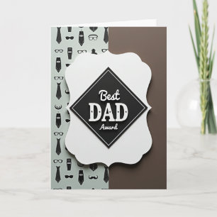 Stilvoller Vater Auszeichnung Design Karte