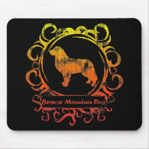 Stilvoller verwitterter Berner Sennenhund Mousepad
