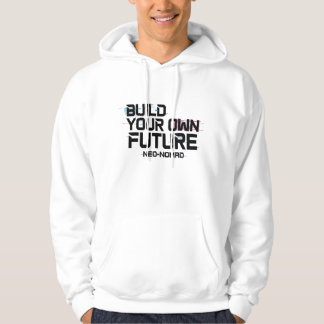 Stilvoller weißer Hoodie mit einzigartigem Grafikd