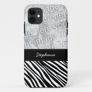 Stilvoller Zebra-Druck-kundenspezifischer Foto iPhone 11 Hülle
