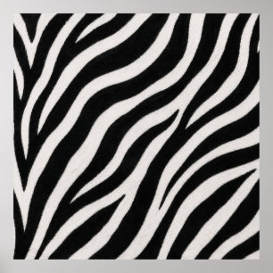 Stilvoller Zebradruckposter zeitgemäße Dekoration