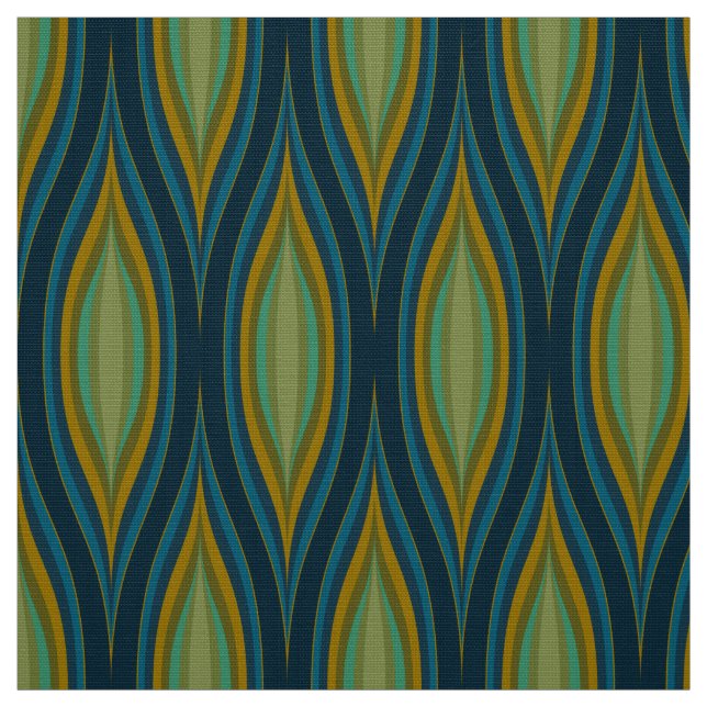 stilvolles 70er Mod Retro-Gewebe Stoff (Muster)