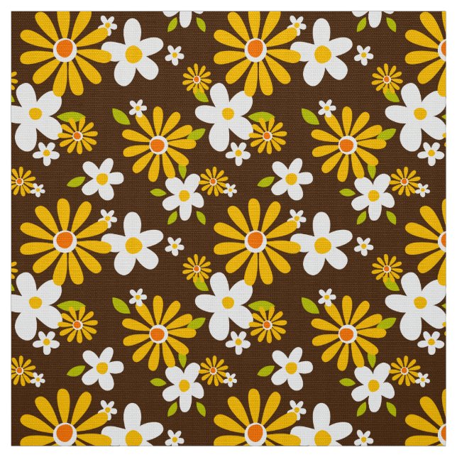 stilvolles 70er Retro Mod-Gewebe Stoff (Muster)