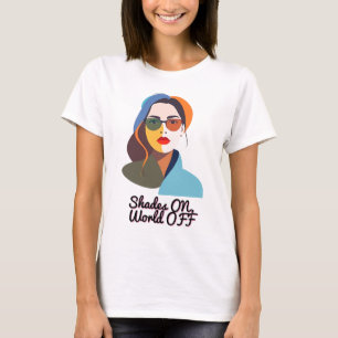 Stilvolles Abstraktes Frauenportrait T-Shirt