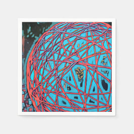 Stilvolles Abstraktes Malpapier Napkin Serviette