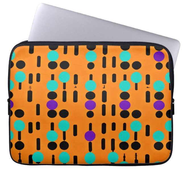 Stilvolles Abstraktes Musterdesign Laptopschutzhülle (Vorderseite)