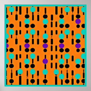 Stilvolles Abstraktes Musterdesign Poster