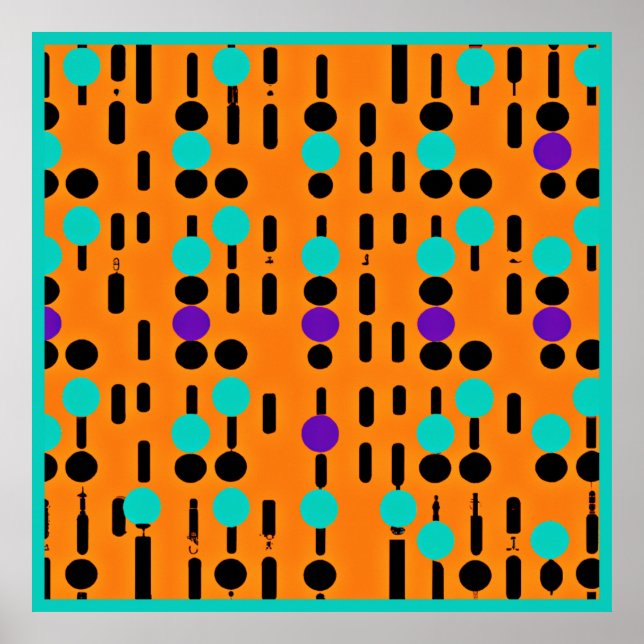 Stilvolles Abstraktes Musterdesign Poster (Vorne)