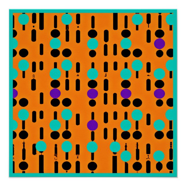 Stilvolles Abstraktes Musterdesign Poster (Vorderseite)