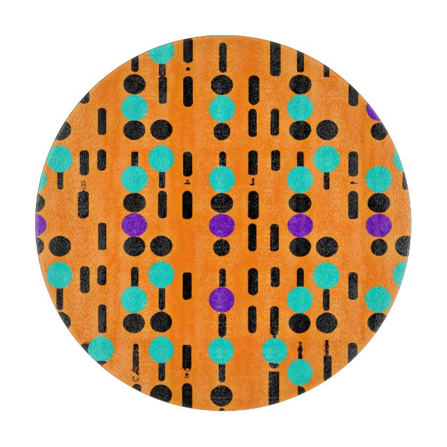 Stilvolles Abstraktes Musterdesign Schneidebrett (Vorderseite)