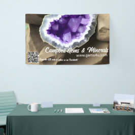 Stilvolles Amethyst Geode Custom Trade Show Banner