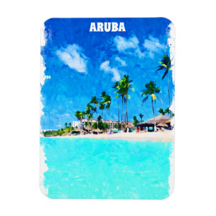 Stilvolles Aruba Caribbean Beach Paradise Magnet