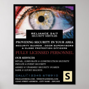 Stilvolles Augenbild, Personalwerbung Poster